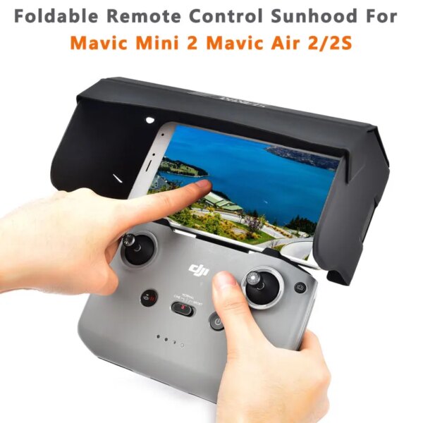 For DJI Mini 2 Sunhood Remote Control Cover Sun Shade Phone Monitor For DJI Mavic Mini 2 Mavic Air 2/2S Controller Sun Hood