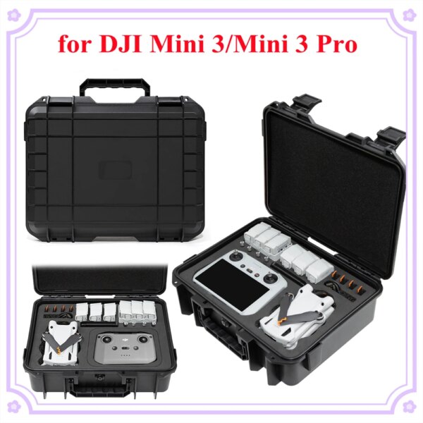 For DJI Mini 3/Mini 3Pro Explosion-Proof Box Hardshell Storage Case RC&RCN1 Portable Bag for DJI Mini 3 Pro/Mini 3 Accessory Box