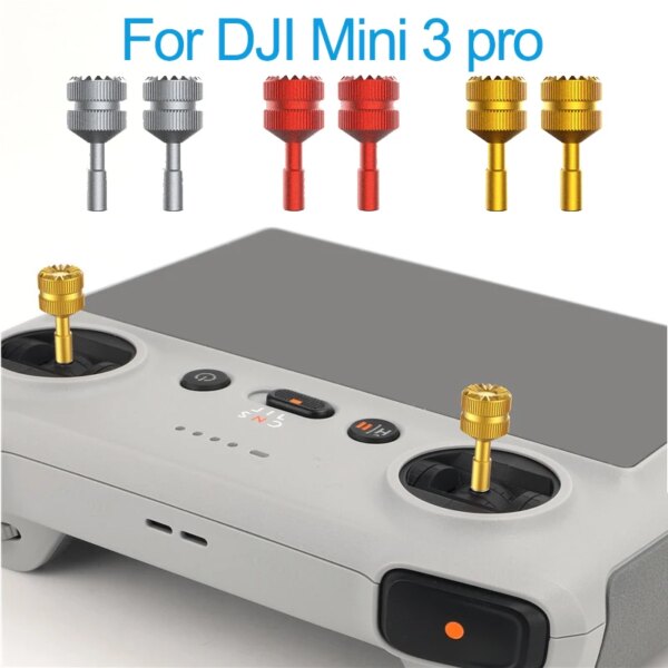 For DJI Mini 3 Pro Mini 4 Pro Drone RC RC2 Remote Control Thumb Stick Mini 3/4 Pro With Screen Remote Aluminum Alloy Joystick