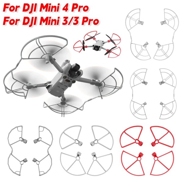 For DJI Mini 4 Pro Propeller Guard Foldable Drone Wings Cover Propeller Protection Ring Guard for DJI Mini 3 Pro Drone Accessory