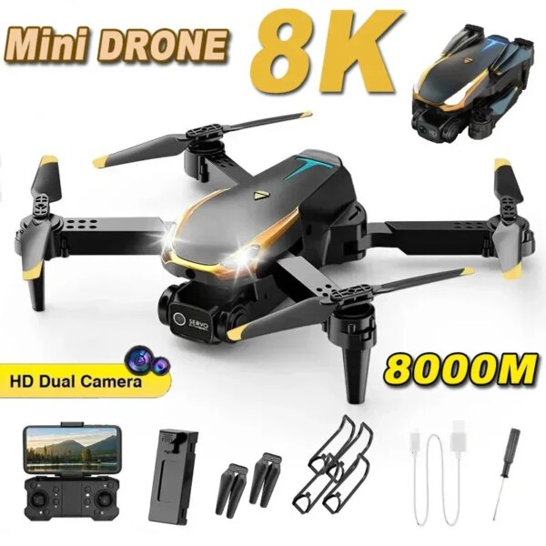 For Xiaomi 8K Drone Professional HD Aerial Photography 4K Quadcopter Remote Control Helicopter Obstacle Avoidance Aerocraft Toys