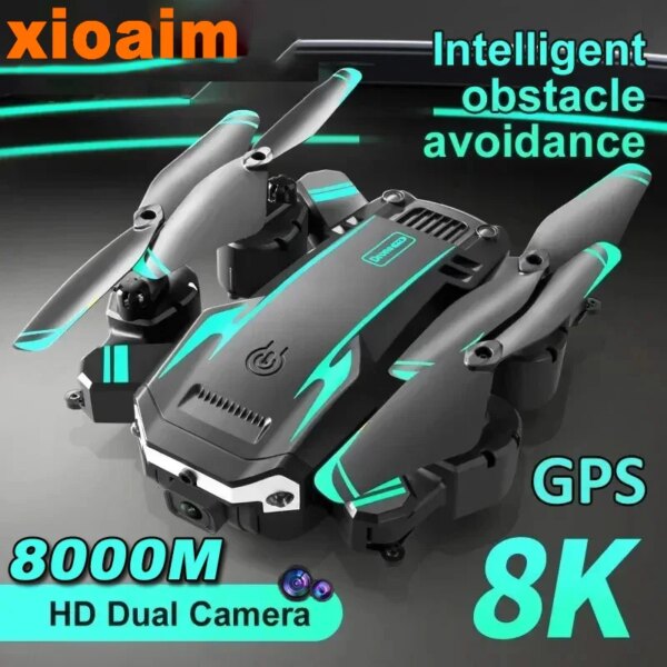 For Xiaomi G6 Pro Drone 8K 5G GPS Professional HD Aerial Photography QualCamera Omnidirectional Obstacle Avoidance Quadrotor Toy