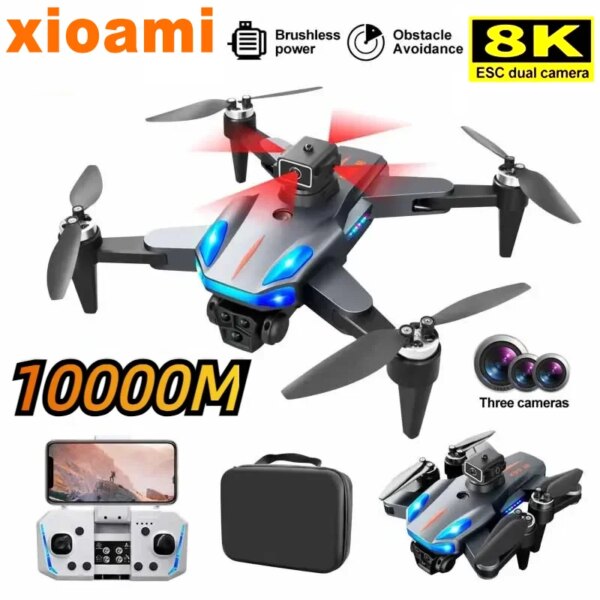 For Xiaomi K911 Drone Professional 8K Remote Control Aircraft Larger Brushless Motor Foldable Quadcopter for Adults Children Toy