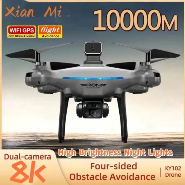 For Xiaomi KY102 Drone Profesional 8K Dual-Camera Aerial Photography 360 Obstacle Avoidance Optical Flow Four-Axis RC Aircraft