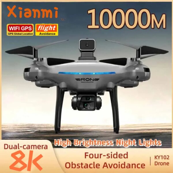 For Xiaomi Ky102 Drone 8k Profesional Dual-camera Aerial Photography 360 Obstacle Avoidance Optical Flow Four-axis Rc Aircraft