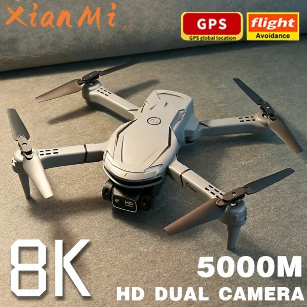 For Xiaomi Mini V88 Drone 8K Professional HD Aerial Dual-Camera Omnidirectional Obstacle Avoidance Drone Quadcopter 5000M