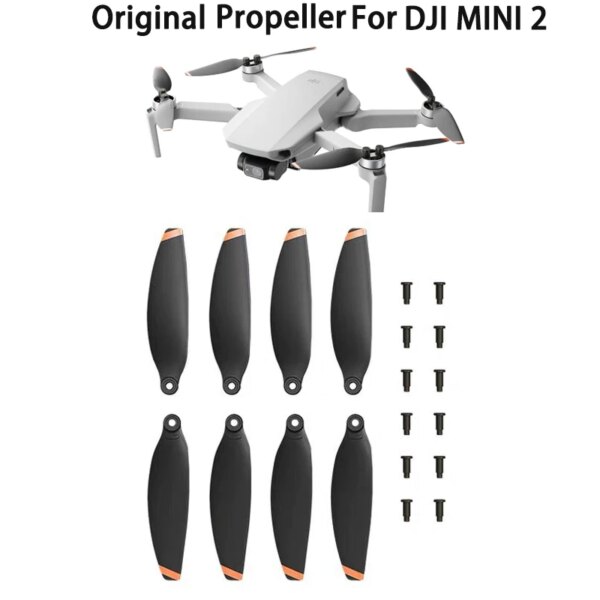 For dji Original DJI Mini 2 Propellers Quiet Flight Propellers Replacement Spare Part For  Mavic Mini 2 Drone Accessories