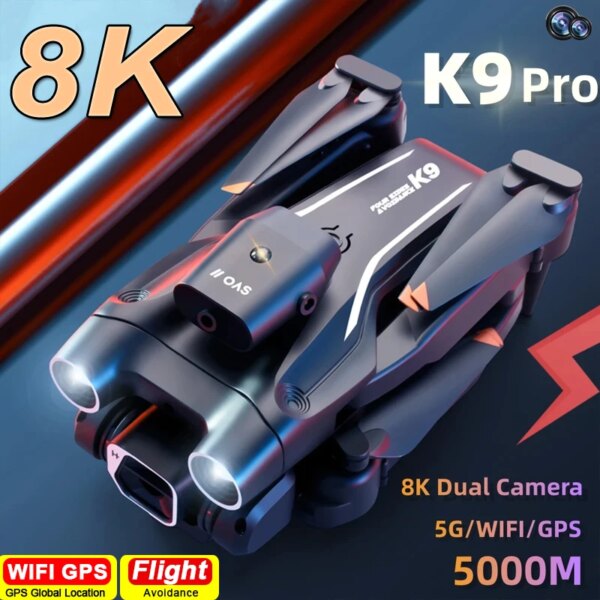 For xiaomi K9 Pro Professional Aerial Photography Drone 8K Dual Camera HDR Obstacle Avoidance GPS Smart Follow One Key Return