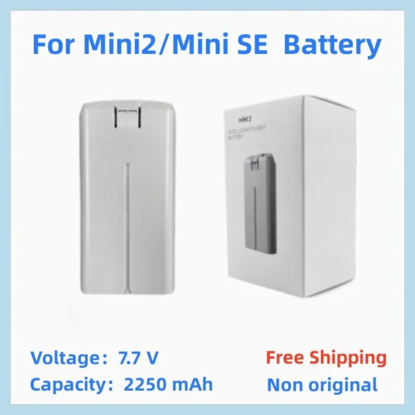 Free Shipping Compatible with Mini 2 Battery Mini SE Battery 2250mah up to 31 Minute Flight Time  for Mini 2/Mini SE Drone