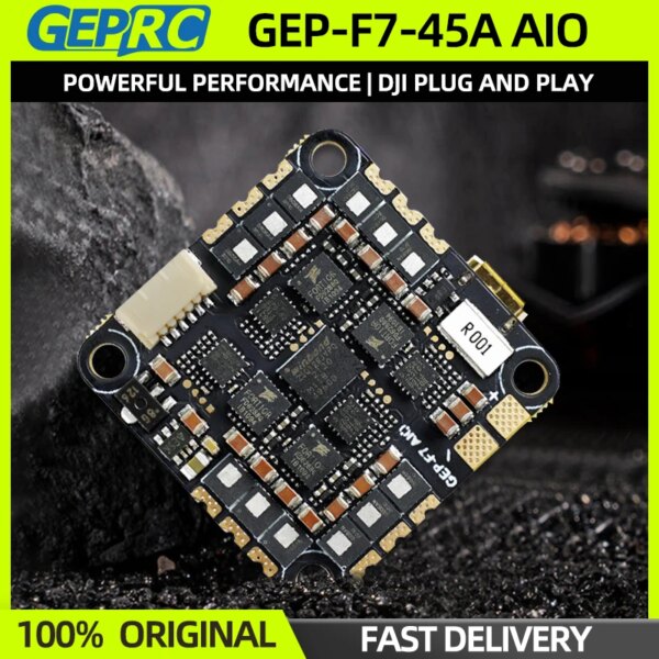 GEPRC GEP-F7-45A AIO Flight Controller F722 FC IMU BMI270 2-6S LIPO 45A For DJI Air Unit RC FPV Quadcopter Drone Whoop