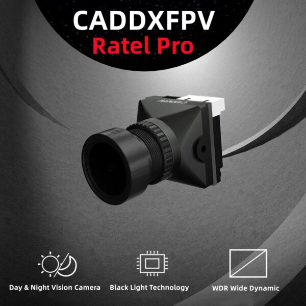 Genuine CADDXFPV Ratel Pro Analog Camera FOV125° Super WDR 1500TVL Blacklight Night Camera for FPV Drone DIY Replacement CADDX