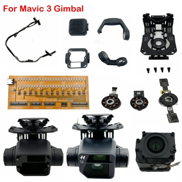 Genuine Gimbal Parts for DJI Mavic 3/CINE Yaw/Roll Arm/Motor Camera Ptz Signal Cable Damper Board Bracket Spare Parts In Stock