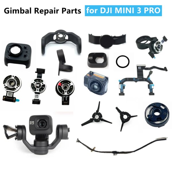 Genuine Repair Parts for DJI Mini 3 Pro Drone Gimbal Shell Camera Len Frame PTZ Signal Cable Yaw/Roll Arm Motor Rubbers Arm Axis