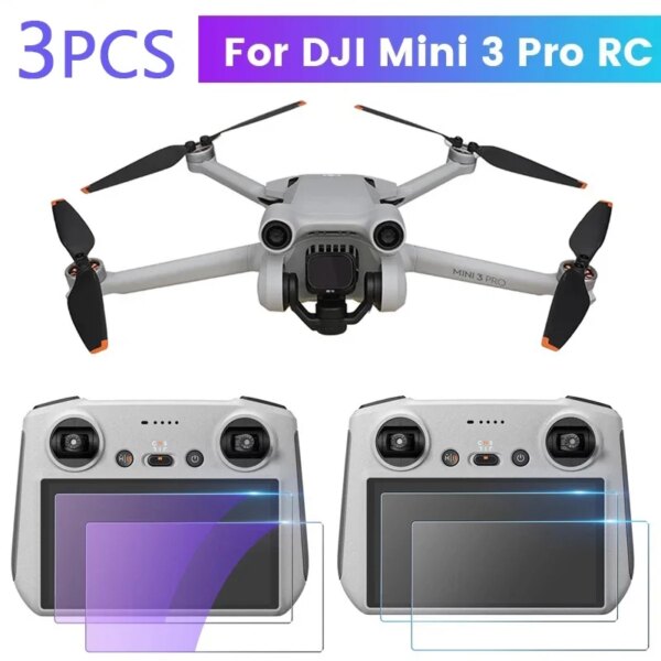 HD Tempered Glass Protective Film for DJI MINI 3 PRO RC with Screen Remote Control Screen Explosion-proof Film Accessories