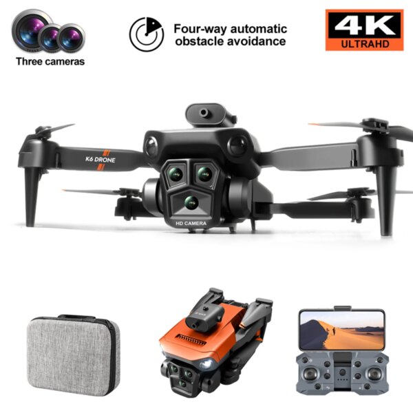 HD Three Lens 360° Roll Optical Flows Hovering Folding Aerial-Drone Altitude Hold Quadcopters Camera for Beginner Professional