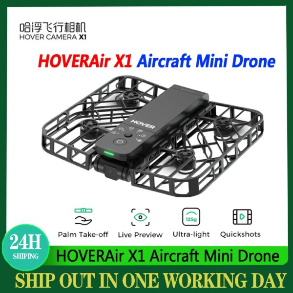 HOVERAir X1 Pocket-Sized Self-Flying Drone Camera Live Preview Selfie anti-shake HD drone for outdoor camping travel