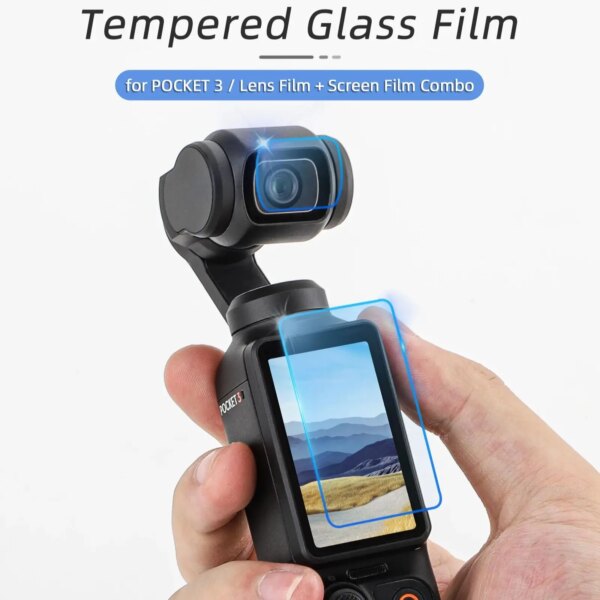 Hard Glass Film Lens LCD Display Screen Protector Full Cover For DJI OSMO Pocket 3 Handheld Gimbal Action Camera Accessories