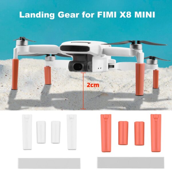 Height Extender Landing Gear for FIMI X8 MINI V2 Drone Increase 2CM Long Leg Foot Protector Stand Gimbal Guard Accessory