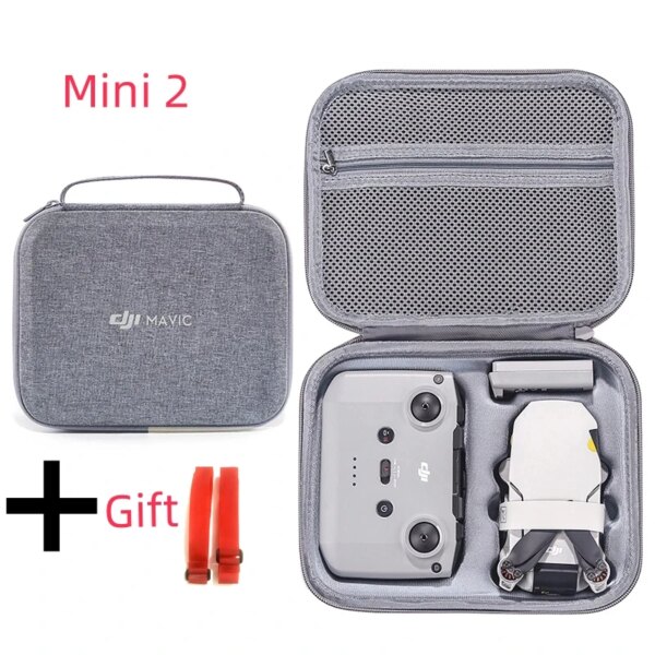 Hrad EVA Storage Bag for DJI Mini 2/Mini2 SE Drone Battery Remote Control Box Protective Portable Handbag