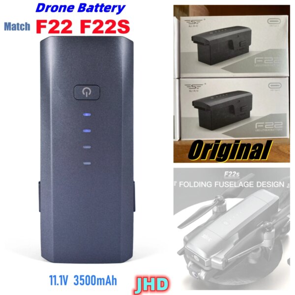 JHD F22 F22S 4K PRO Drone Batterry 3500mAh Battery For  Original SJRC F22S 4K PRO Drone Original Batterry Part