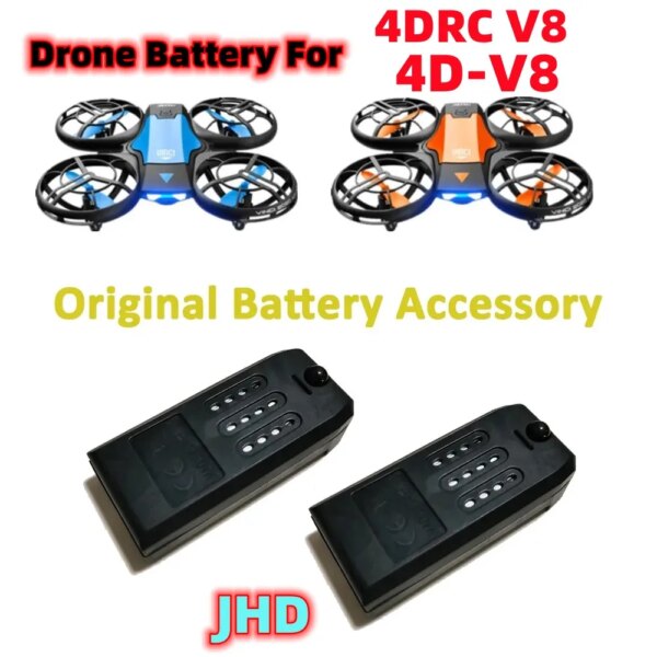 JHD Original 4DRC V8 4D-V8 RC Drone Battery 650mAh Battery 4DRC-V8 V8 Drone Accessories V8 RC Plane Battery