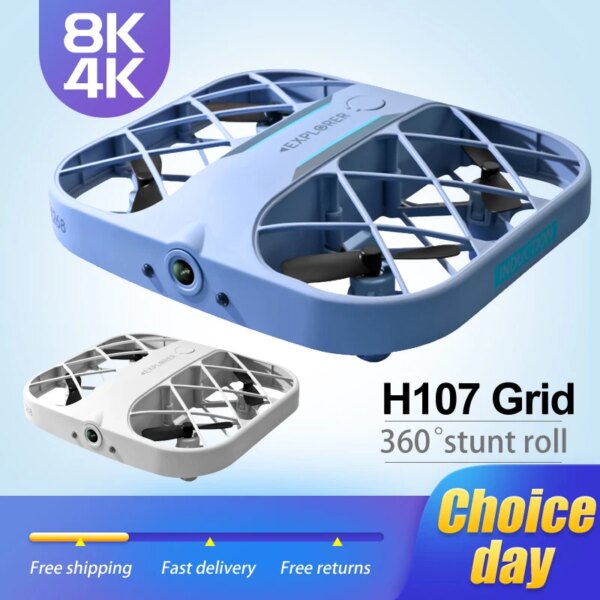 JJRC Grid Intelligent Hover Drone 4K Image Transmission Pocket Mini Remote Control Aircraft WIFI Four Axis Aerial Vehicle Toy