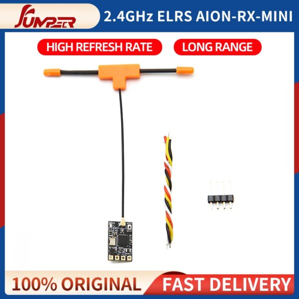 JUMPER 2.4GHz ELRS Receiver AION RX MINI 16CH RX Compatible With 2.4 mode 5KM Range For RC FPV Drone Quadcopter Transmitter New