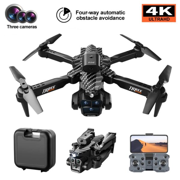 K10Max/E88 Drone 4K Optical Flow Positioning Professional Aerial Photography High-Definition Three Camera Foldable Quadcopter