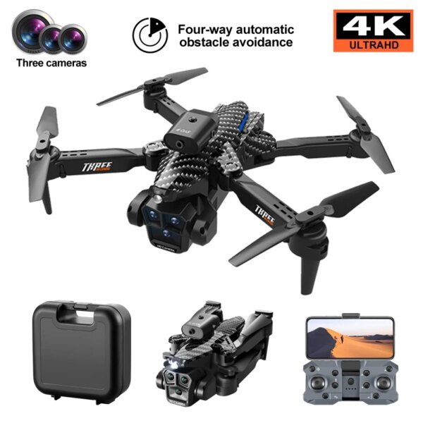 K10Max/E88Pro Drone 4K High-Definition Three Camera Professional Aerial Photography Optical Flow Positioning Foldable Quadcopter