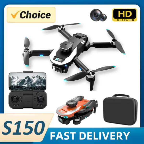 KBDFA S150 Drone HD Dual Camera Professional Aerial Photography Obstacle Avoidance Brushless Helicopter RC Quadcopter Toy Gifts