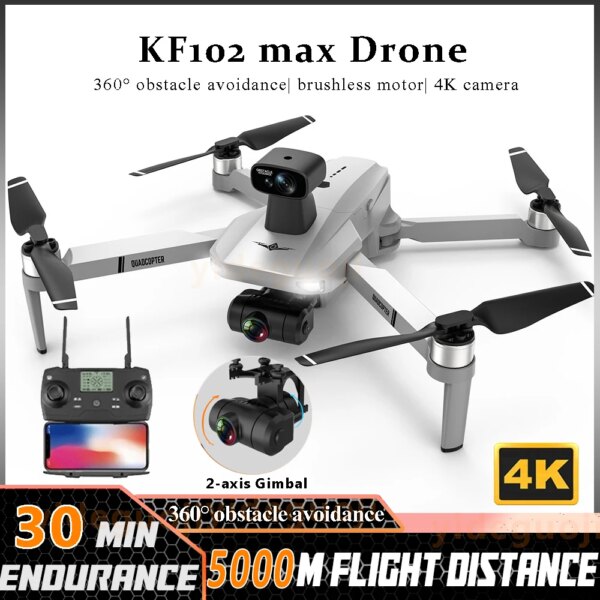 KF102 GPS Dron Profesional 4K Camera 2-Axis Gimbal Anti-Shake Aerial Photography Brushless Foldable Quadcopter Drone with Camera