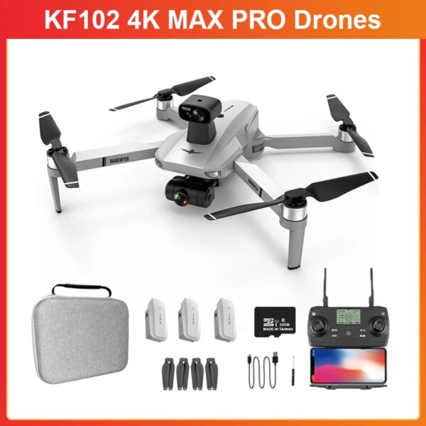 KF102 MAX Drone 4K Camera Drone 2-Axis Gimbal GPS Quadcopter 5G Wifi FPV RC HD 4K Dual RC Helicopter