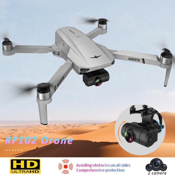 KF102MAX GPS Drone with Camera 4K Profesional Aerial Photography HD Camera Anti Shake Gimbal Quadcopter Brushless Motor Dron