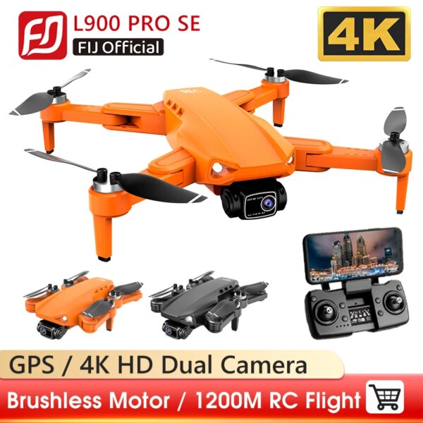 L900 PRO SE Drone 4K Professional GPS 5G WIFI Brushless Motor Dual Camera Dron Fodable RC Quadcopter FPV Helicopter L900 SE MAX