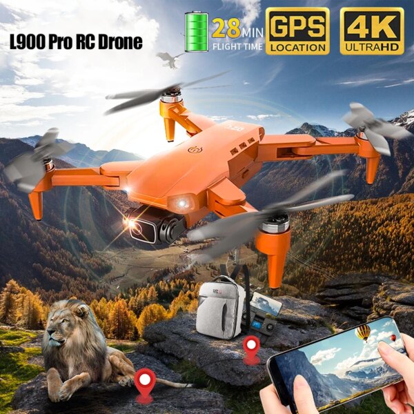 L900 Pro Professional Drone GPS 4K HD Ultra-Clear Lens 5G Aerial Photography Quadcopter Distance 1.2km Long Endurance RC Drone