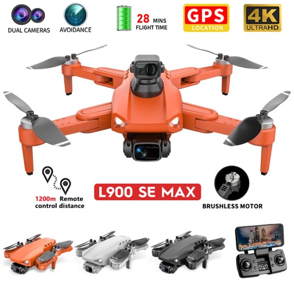 L900 SE MAX Drone Laser Obstacle Avoidance Brushless Motor 28min Flight GPS 5G WIFI RC Dron 4K Professional Drone FPV Quadcopter