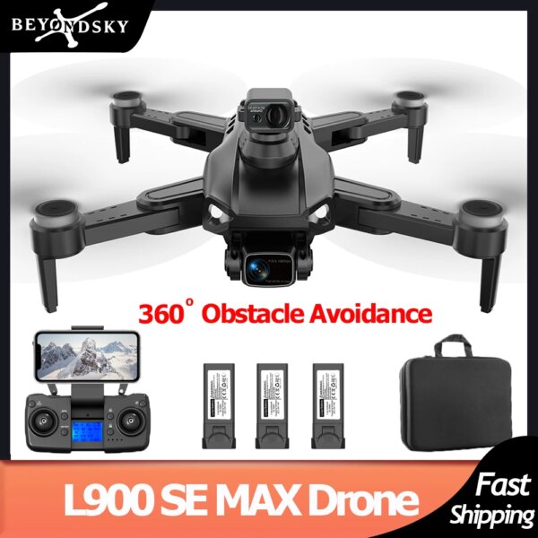 L900 SE MAX GPS Drone 4K Camera Obstacle Avoidance RC Helicopter 5G WIFI Brushless FPV Quadcopter Mini Drone under 250g VS KF102