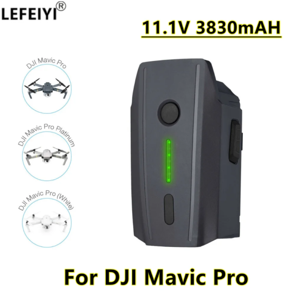 LEFEIYI 11.1V 3830mAH For DJI Mavic Pro / Platinum /White Intelligent Flight LiPo 3S Battery