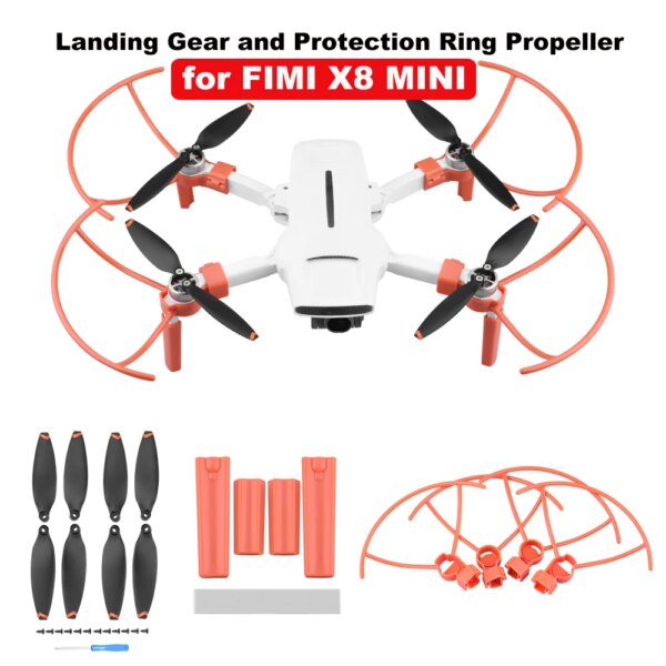 Landing Gear for FIMI X8 MINI V2 Drone Increase 2CM Height Extender Long Leg Foot Protector Stand Gimbal Guard Accessory