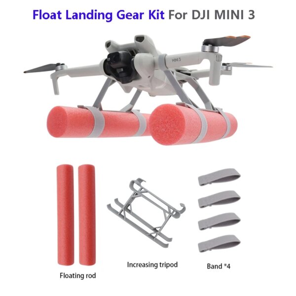 Landing Skid Float Kit Expansion  Water Landing Gear On Water Training Gear For DJI Mini 3/Mini 3 PRO Drone Accessories