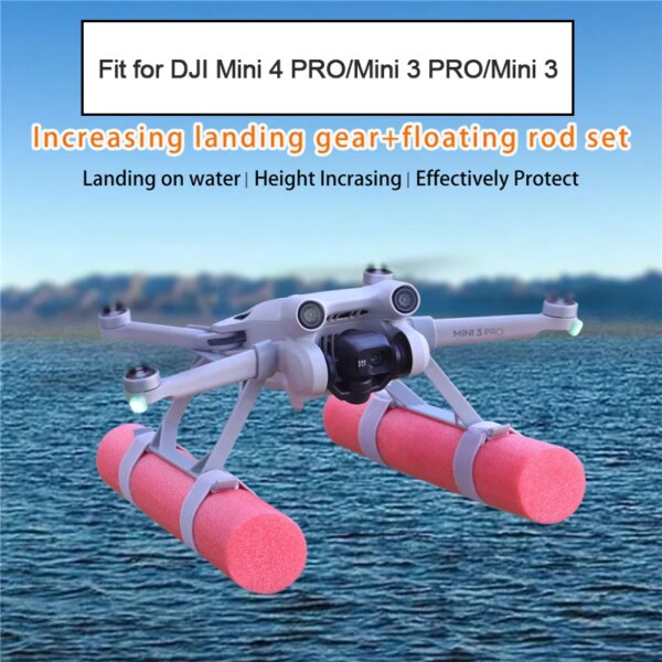 Landing Skid Float Kit Expansion for DJI MINI 4PRO / MINI 3 / Mini 3 Pro Landing Gear On Water Protective Extended Height Leg