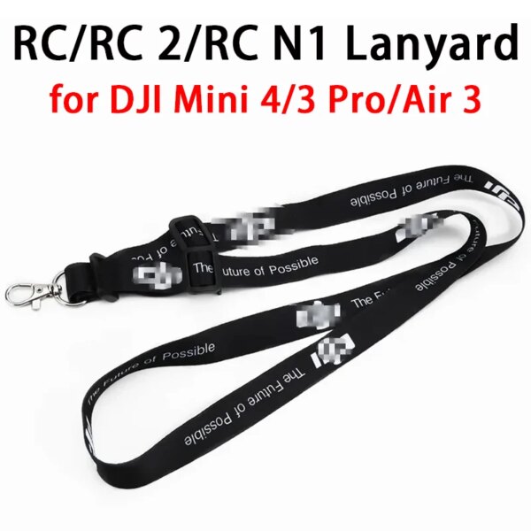 Lanyard for DJI Mini 4 PRO/Air 3 RC/RC N1/RC 2 Neck Strap Adjustable with Screw Buckle Rope for DJI FPV/Mini 3 Pro Accessory