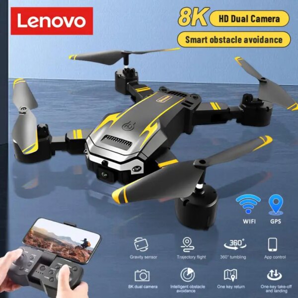 Lenovo G6 4K Pro Drone With Camera Obstacle Avoidance 3.5KM 4-axis EIS Gimbal 5G WIFI GPS Quadcopter Professional RC Dron