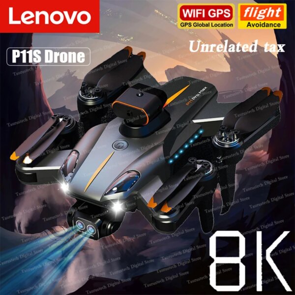 Lenovo P11sProMax Drone Brushless Motor 8K GPS Professional HD Dual Camera Aerial Photography Obstacle Avoidance Quadrotor Drone