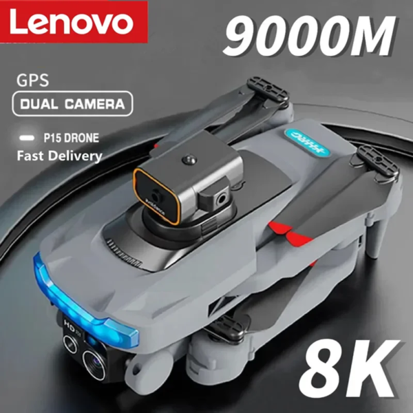 Lenovo P15 Drone 8K Professional GPS Photography Dual Camera Obstacle Avoidance Optical Flow Positioning Brushless RC 9000M