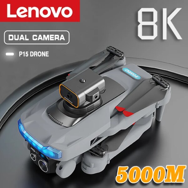 Lenovo P15 GPS Drone Professional 4K/8K HD Camera Brushless Intelligent Obstacle Avoidance Automatic Return Foldable Quadcopter