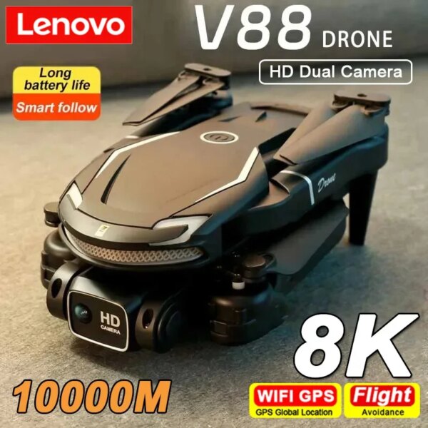 Lenovo V88 Drone 8K 5G GPS Professional HD Dual Camera Brushless Aerial Photography Obstacle Avoidance RC Aircraft Quadcopter