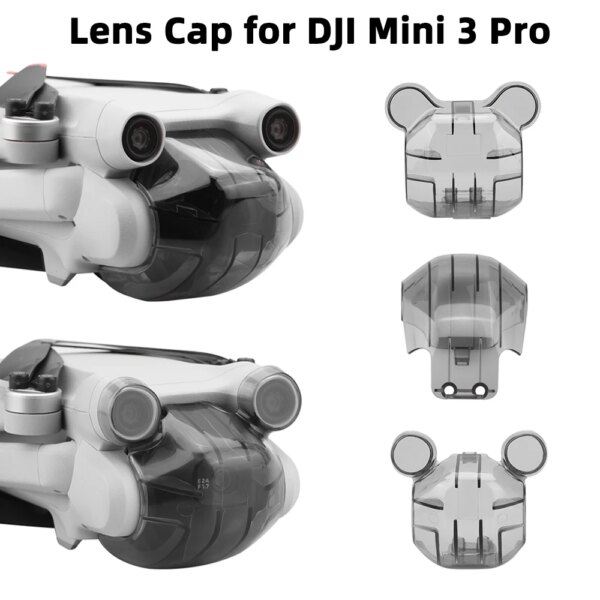 Lens Cap for DJI Mini 3 Pro Drone Protective Gimbal Lock Cover Camera Guard Anti-Scratch Protector Props fixer Accessory