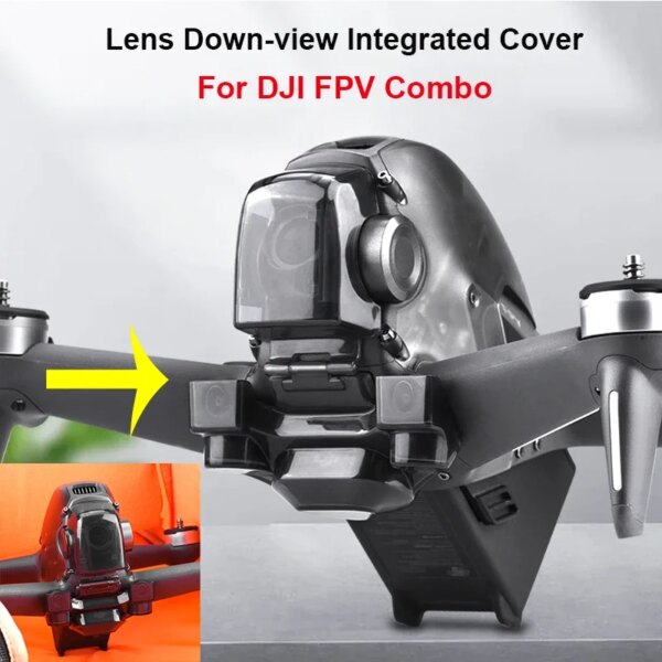 Lens Down-view Integrated Cover For DJI FPV Combo Gimbal Camera Fixed Protector Down Visual Lens Cap for DJI FPV Accessories