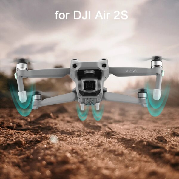 Light Pad for DJI Air 2S Landing Gear Feet Anti-abrasion Dustproof Anti-scratch Protection Buffer Cap Drone Accessory